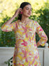 Multicolor Pure Cotton Floral Printed Straight Co-ord Set